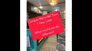 Coleman Lantern 17B Camper Remodel I 1 Year Later What would we do different [upl. by Cavanagh]