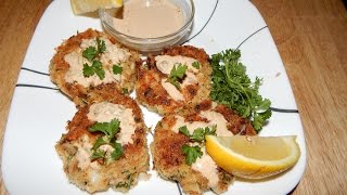 Fish Cakes with Remoulade Sauce  Fish patties Fish Cake Recipe [upl. by Adnawat]