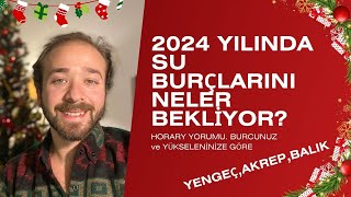 2024 YILINDA SU BURÇLARINI NELER BEKLİYOR YENGEÇ AKREP BALIK [upl. by Risteau623]