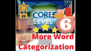 Lexia Core 5  Level 6  Categorizing Words  Word Family  Identifying words  First grade English [upl. by Masry]