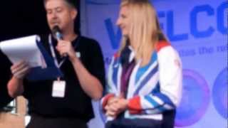 Rebecca Adlington takes the stage [upl. by Heddi331]