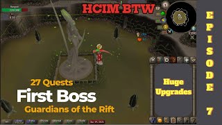 HCIM First boss  Hespori  Episode 7 completion series inc 200 guardians of the rift reward pulls [upl. by Nolly579]