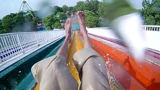 Water Slide GoPro Video  Sozo Water Park [upl. by Aehs181]