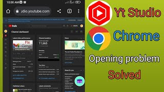 Youtube studio not open chrome browser [upl. by Almeta]