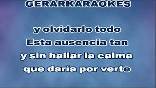 Esta ausencia Coro  David Bisbal  Karaoke [upl. by Noicpesnoc519]