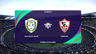 Talaea ElGaish vs Zamalek SC 07122022 Egyptian Premier League PES 2021 [upl. by Ilellan]