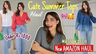 Must Haves Summer Tops  Under Rs 1000 Ft Amazon Haul [upl. by Thelma]