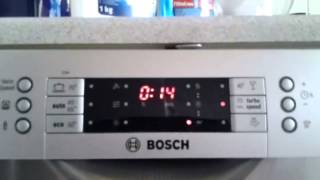 Dishwasher Bosch SMS69M58EU Full Cycle Turbospeed 20min [upl. by Junie]