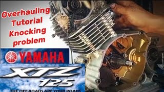 Yamaha XTZ 125 Engine Overhauling knocking problem [upl. by Enahsed]