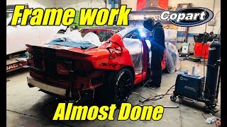 Rebuilding my wrecked charger hellcat part 6 [upl. by Wohlert]