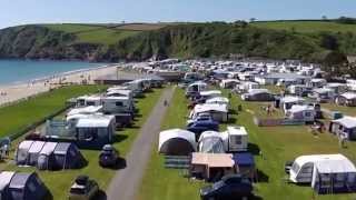 Pentewan Sands Holiday Park in Cornwall  From Above [upl. by Eiryt]