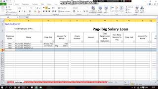 Philippines simple payroll system using excel part2 [upl. by Lyrrehs]