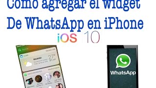 Widgets de WhatsApp para iPhone [upl. by Ahsirat]