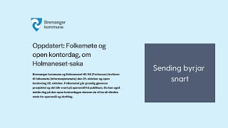 Folkemøte informasjonsmøte om Holmanesetsaka [upl. by Eylsel]