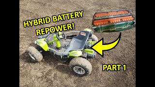 CMax Hybrid Battery Disassembly and RePurpose in Power Wheels Part 1 [upl. by Alla]