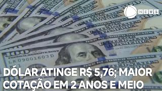 Dólar atinge cotação de R 576 a maior em mais de 2 anos e meio [upl. by Trinidad]