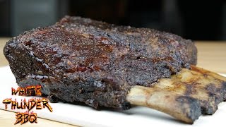 Texas Style Beef Ribs  Smoked BBQ Dino Ribs [upl. by Owiat]