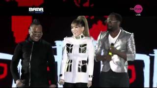 Black Eyed Peas and CL 2NE1 WHERE IS THE LOVE トゥエニウォン MNET asian music awards 2011 [upl. by Sgninnej]