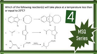 Pericyclic ReactionsDiels Alder ReactionEne ReactionMSQ seriesJ ChemistryGATEIITJAM [upl. by Thessa]