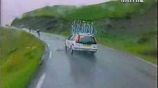 PANTANI  TOUR DE FRANCE 1998  TAPPA ARRIVO A LES DEUX ALPES  INIZIO DISCESA [upl. by Efinnej209]