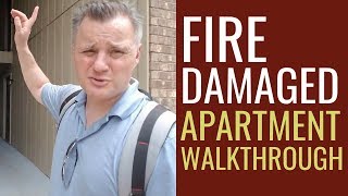 MUST WATCH Fire Damaged Apartment Walkthrough [upl. by Maleki94]