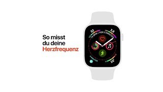 Apple Watch Series 4 – So misst du deine Herzfrequenz – Apple [upl. by Samala]