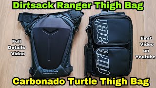 Carbonado Turtle Bag And Dirtsack Ranger Thigh Bag Review ridewithjoshi [upl. by Kantos]