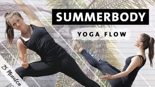 Summerbody Vinyasa Yoga Flow  Ganzkörper Workout für für einen straffen und trainierten Körper [upl. by Funk]