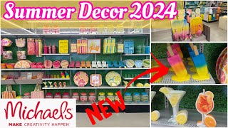 Michaels Summer Decor 2024 Arts amp Crafts  Summer Poolside Fun  Flowers [upl. by Nimra]