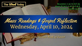 Todays Catholic Mass Readings amp Gospel Reflection  Wednesday April 10 2024 [upl. by Esyned276]