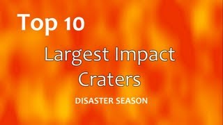 Top 10 Largest Impact Craters [upl. by Agon]