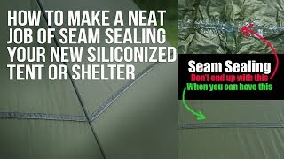 How To Seam Seal Siliconised Fabric Using Silnet [upl. by Gilmore]