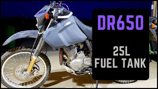 Fuel Tank Install  DR650 [upl. by Nomihs]