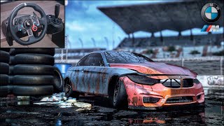 Rebuilding a BMW M4 Convertible  NFS HEAT  LOGITECH G29 Gameplay [upl. by Alvy973]