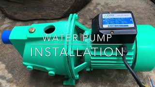 WATER PUMP INSTALLATION EVO JET PUMP 1HP [upl. by Barden]