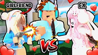 My EX GIRLFRIEND 1v1d My REAL GIRLFRIEND Murder Mystery 2 [upl. by Eilegna888]