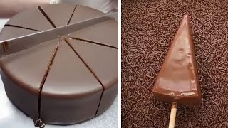 10 Easy Chocolate Cake Decoration Ideas How To Make Chocolate Cake Decorating Compilation [upl. by Ymmit]