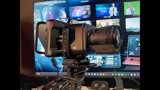 Blackmagic Studio 6K Pro with Canon 18135 power zoom lens in 4K [upl. by Akihsar211]