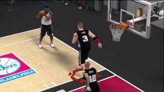 NBA 2k10  My Player  2 Handed Block Party [upl. by Morell]