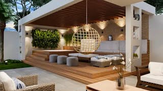 Top 200 Backyard Patio Design Ideas 2024  Garden Landscaping ideas Rooftop Wooden Pergola design [upl. by Pate178]