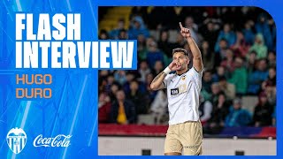 ENTREVISTA A HUGO DURO TRAS EL FC BARCELONA  VALENCIA CF [upl. by Eelaroc16]