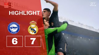 LA LIGA EA SPORTS Deportivo Alaves vs Real Madrid FC 24 manager career [upl. by Abebi]