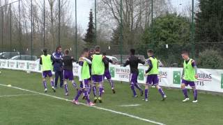 U16 AnderlechtWesterlo warmingup physical [upl. by Linnell229]