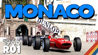 Monaco Grand Prix  66’ F1 Round 1  Grand Prix Legends [upl. by Hanae]