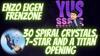 30 Spiral crystals 7star and a titan opening  Enzo Eigen  4L0ki  Marvel Contest of Champions [upl. by Ahsilif]