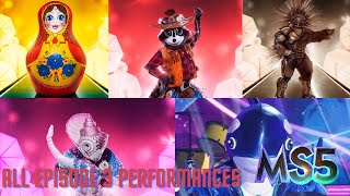 All MS5 Episode 3 Performances Group A Playoffs  The Masked Singer Season 5 [upl. by Finnegan796]