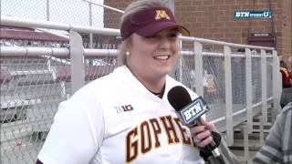 Sara Groenewegen Interview  Minnesota Softball [upl. by Atnad]