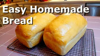 Homemade Bread for Beginners  Easy [upl. by Worlock770]