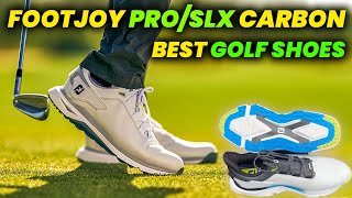 FootJoy ProSLX Carbon Golf Shoes review 2024 Most Stable Spikeless Golf Shoe [upl. by Aihsenor]