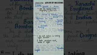 Essay QuaideAzam 💥 Class 10th Essay💥  Essay With Quotations💥  Color By Masooma [upl. by Irmgard]